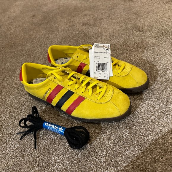 adidas gazelle silver green womens Adidas Herzogenaurach City Series Yellow Scarlet